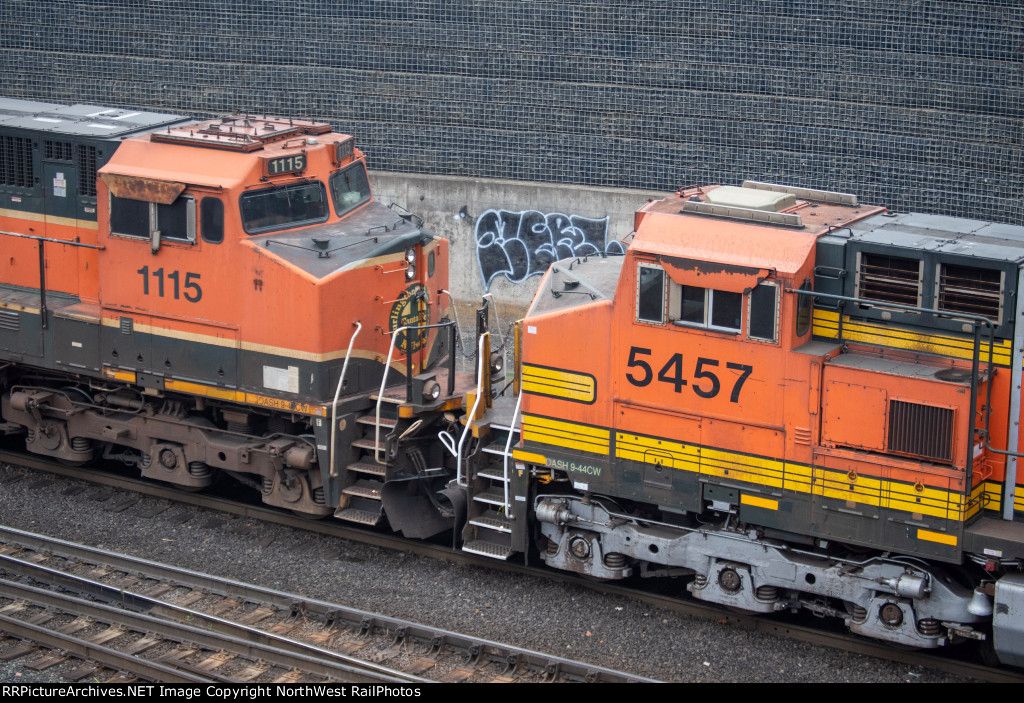 BNSF 1115 And 5457